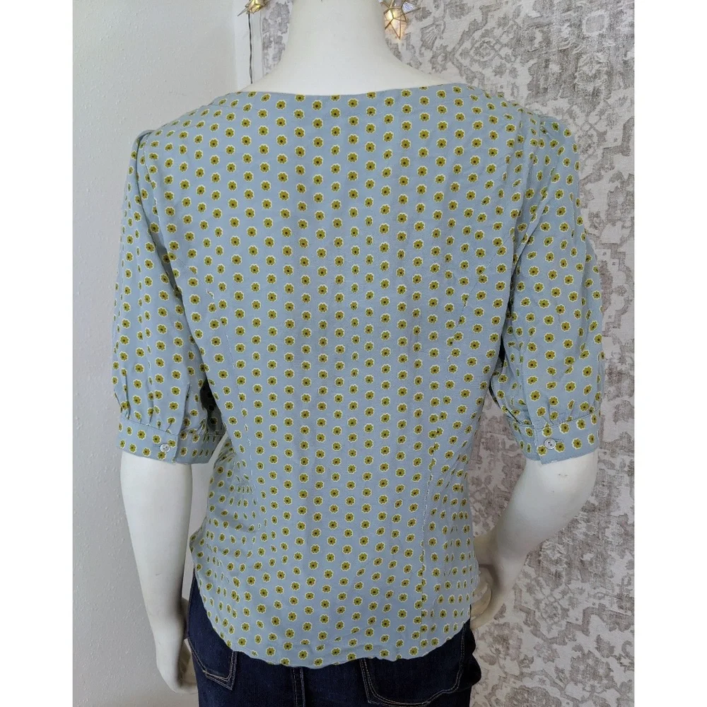 Free People Electric Soul Button-up Floral Blouse - Picture 7 of 8